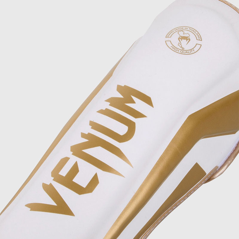 Espinilleras Venum Elite Standup - Negro/Oro – Venum España