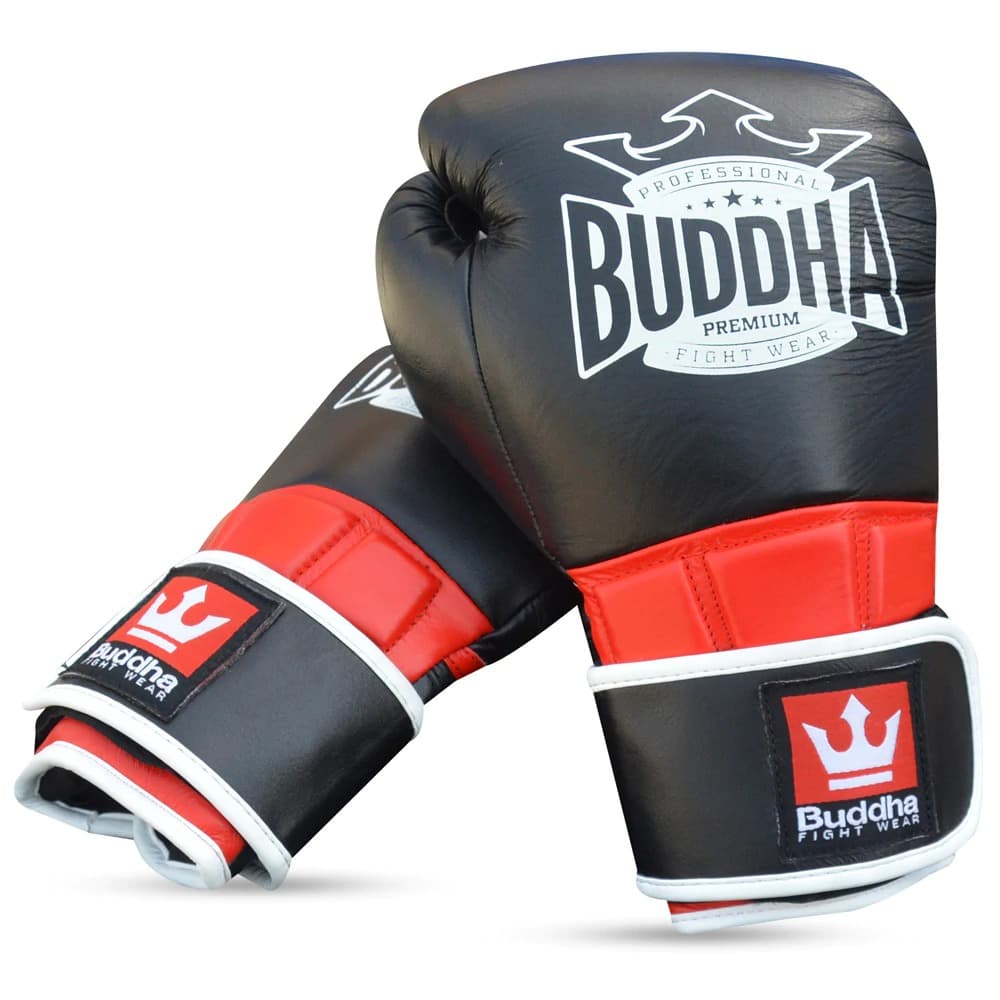 Guantes de boxeo Buddha Legend negro / rojo Piel > Envío Gratis