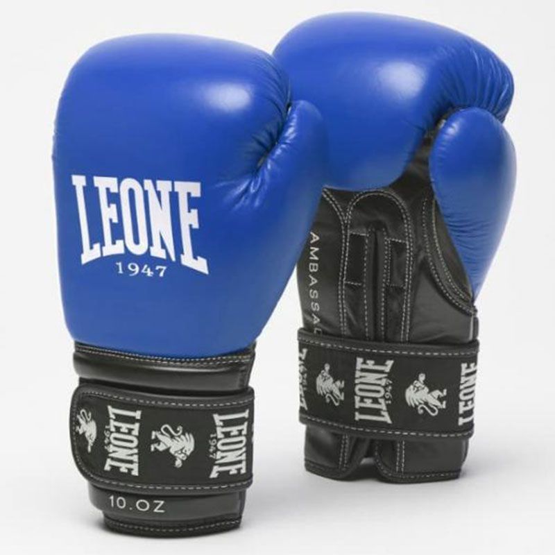 Guantes de boxeo Leone Ambassador azul > Envío Gratis