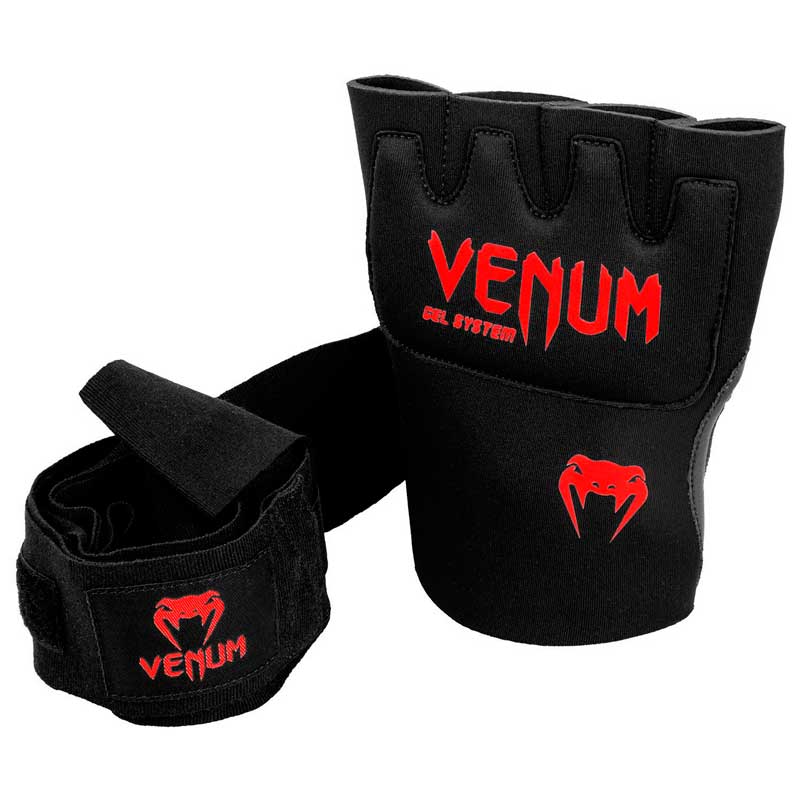 Guante-venda de boxeo Venum Gel Kontact Negro/Rojo (Par) > Envío Gratis