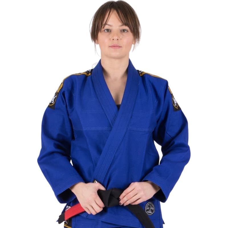 grabadora Desempacando cesar Kimono BJJ Tatami Mujer Nova Absolute azul + cinturón blanco > Envío Gratis