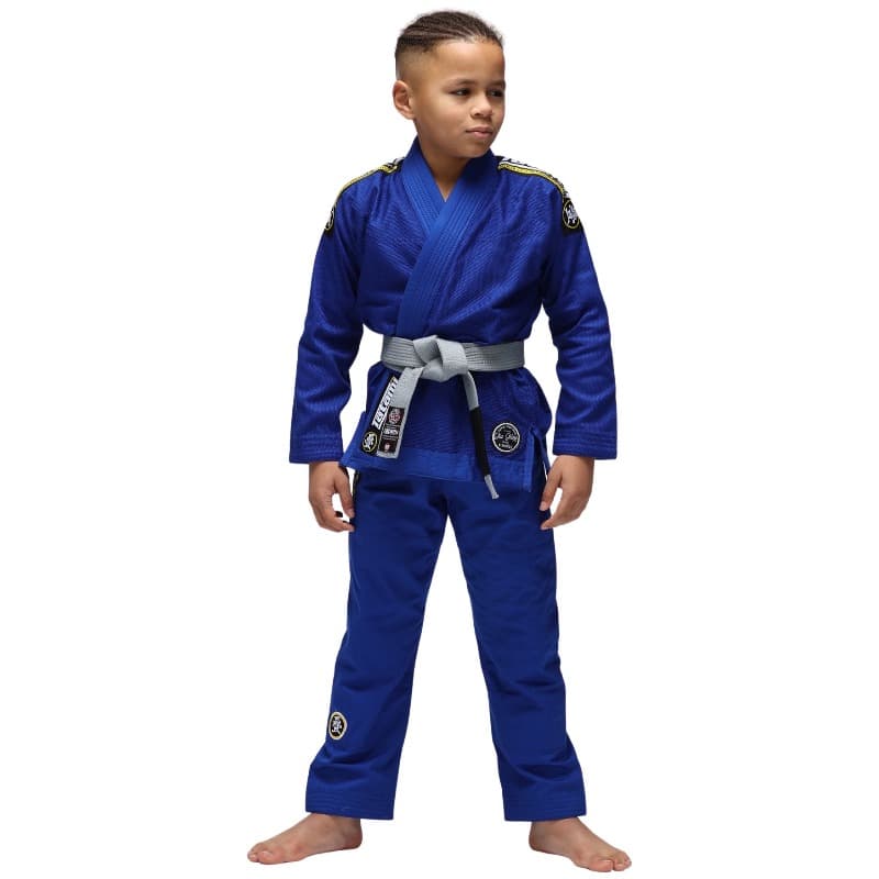 Kimono BJJ Tatami Nova Absolute Niños azul + Cinturón blanco > Envío Gratis