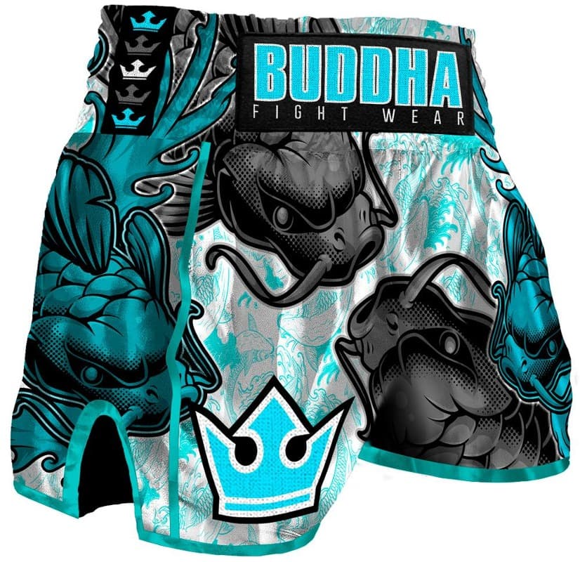Pantalones Muay Thai Buddha Retro Koi 2.0 blanco > Envío Gratis