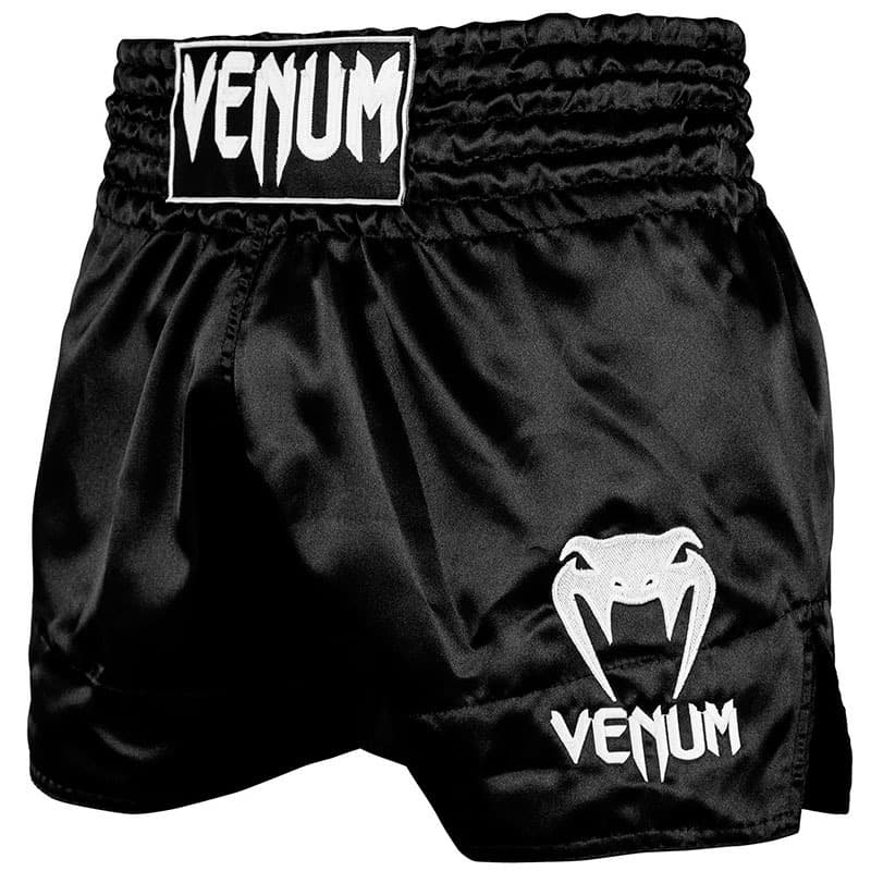 Pantalones Muay Thai Venum Classic negro mate > Envío Gratis