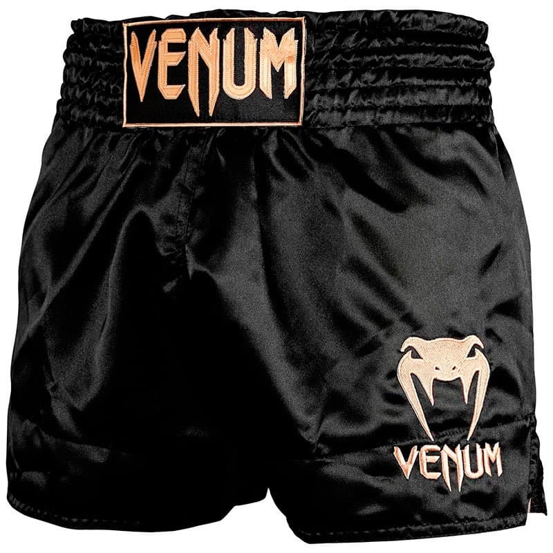 Pantalones Muay Thai Venum Classic negro / oro > Envío Gratis