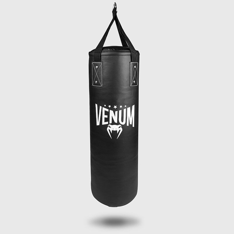 Saco de boxeo Venum Origins negro / blanco (gancho incluido