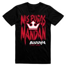 Camiseta  Buddha Mis Puños Mandan - negro