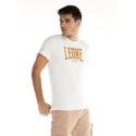 Camiseta Leone manga corta Shades - blanco / naranja