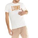 Camiseta Leone manga corta Shades - blanco / naranja