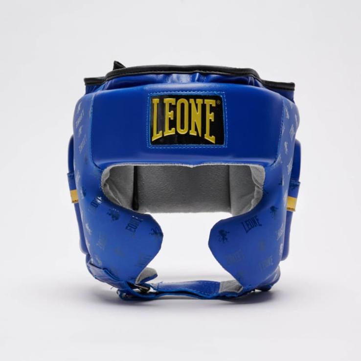 Casco de boxeo Leone DNA azul