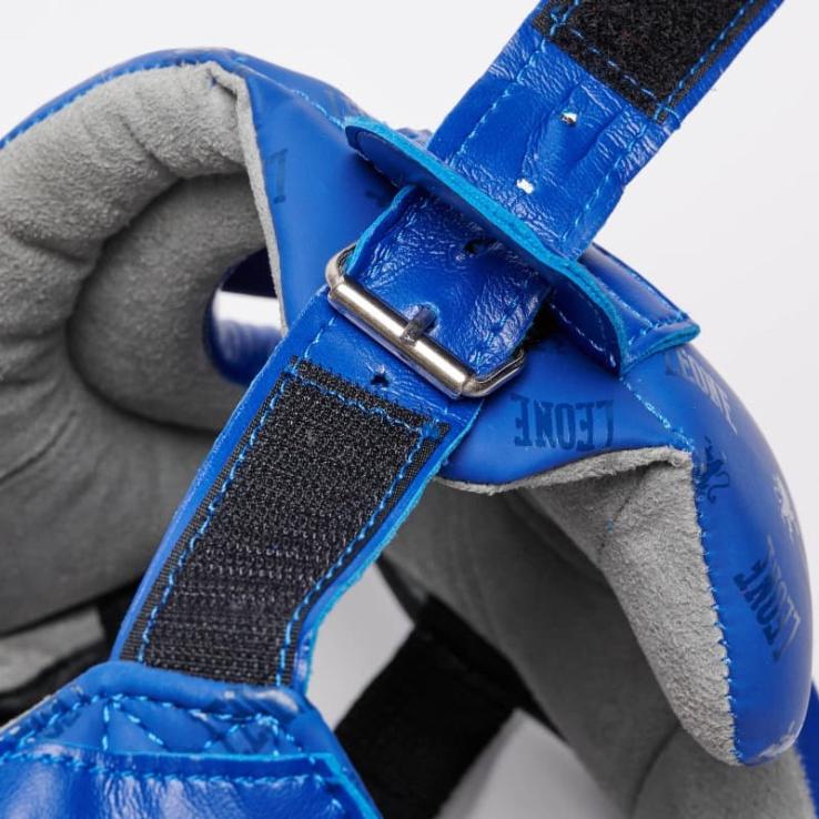 Casco de boxeo Leone DNA azul