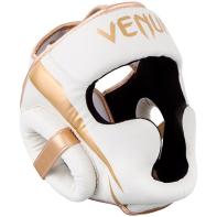 Casco de boxeo Venum Elite blanco / oro