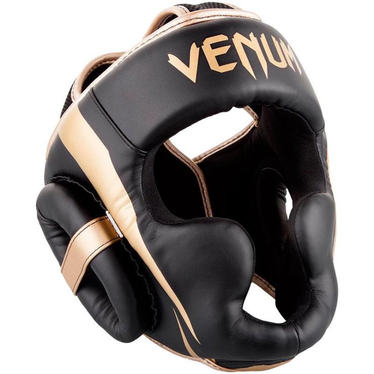 Casco de boxeo Venum Elite negro / oro
