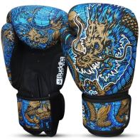 Guantes de boxeo Buddha Dragon azul
