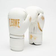 Guantes de boxeo Leone White&Gold
