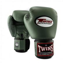 Twins BGVL 3 Green Leather Boxing Gloves