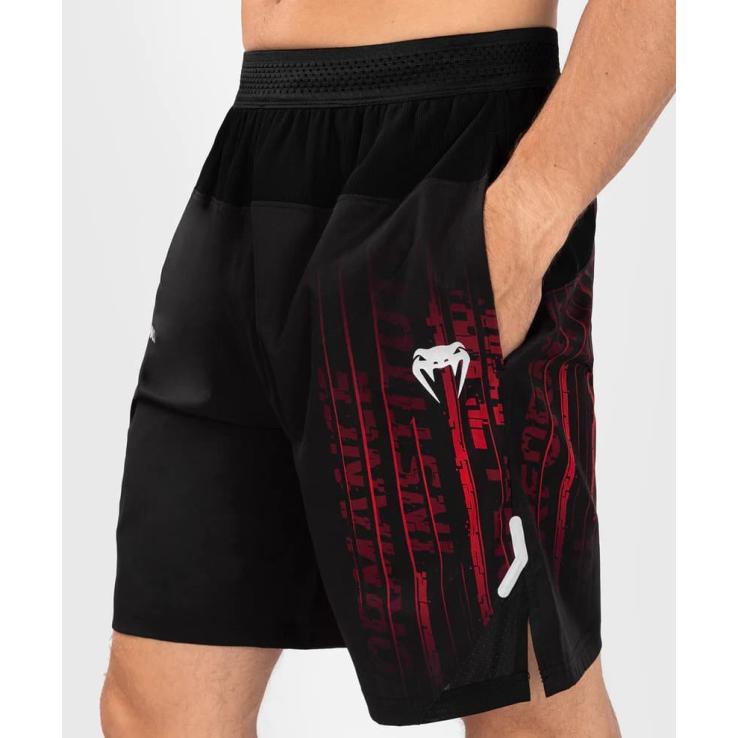 Pantalones cortos de alto rendimiento para hombre UFC X Venum Performance Institute2.0 - negro / rojo