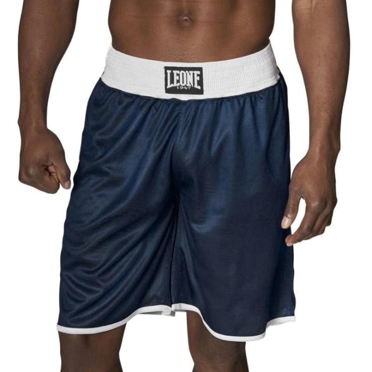 Pantalones de boxeo Leone Reversible azul / rojo "Double Face"