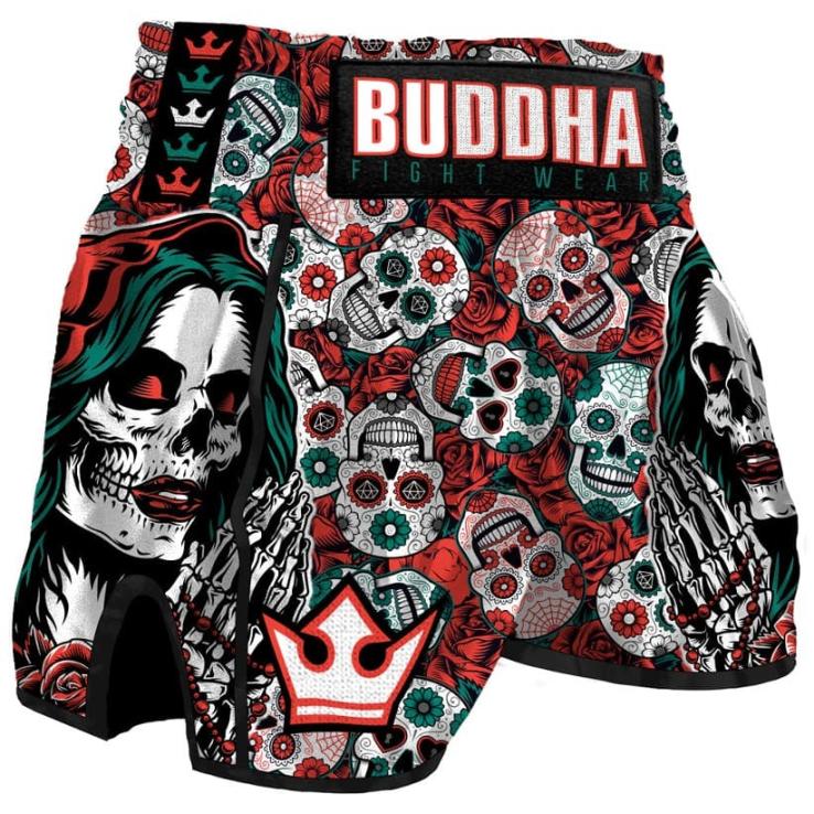 Pantalones Muay Thai Buddha European Mexican Rojo