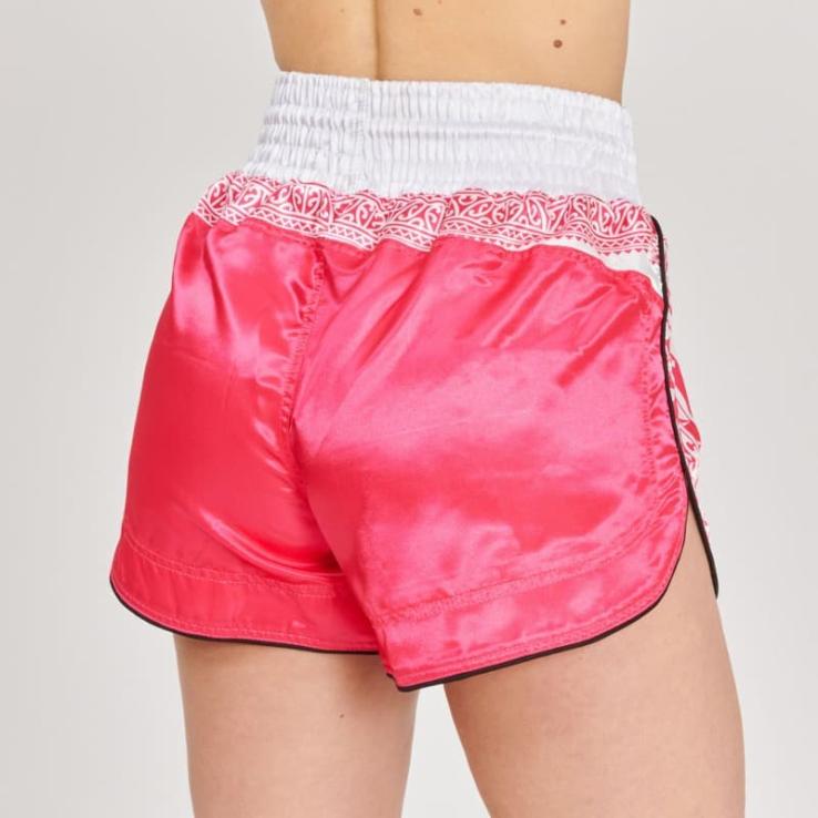Pantalones Muay Thai Leone Haka - rosa / blanco