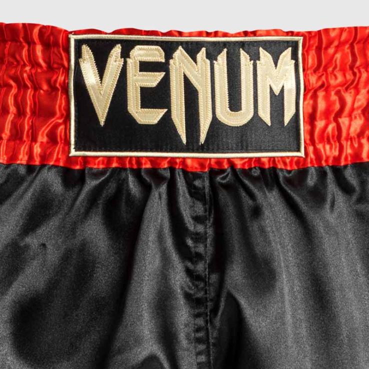 Pantalones Muay Thai Venum Classic  rojo / negro / oro