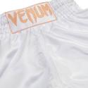 Pantalones Muay Thai Venum Classic blanco / oro