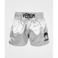 Pantalones Muay Thai Venum Classic plata  / negro