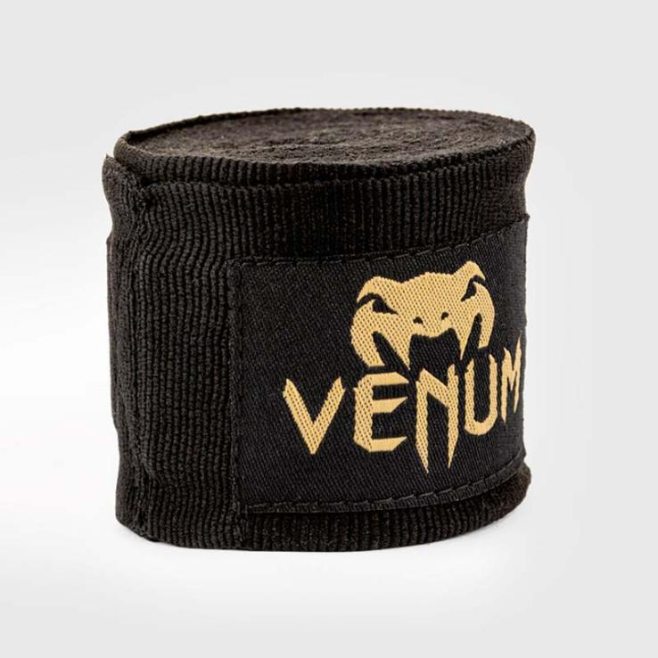 Vendas de boxeo Venum negro / oro (Par)
