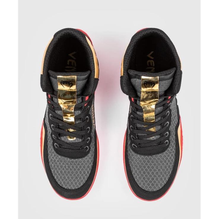 Zapatillas de lucha Venum Elite / negro / dorado / rojo